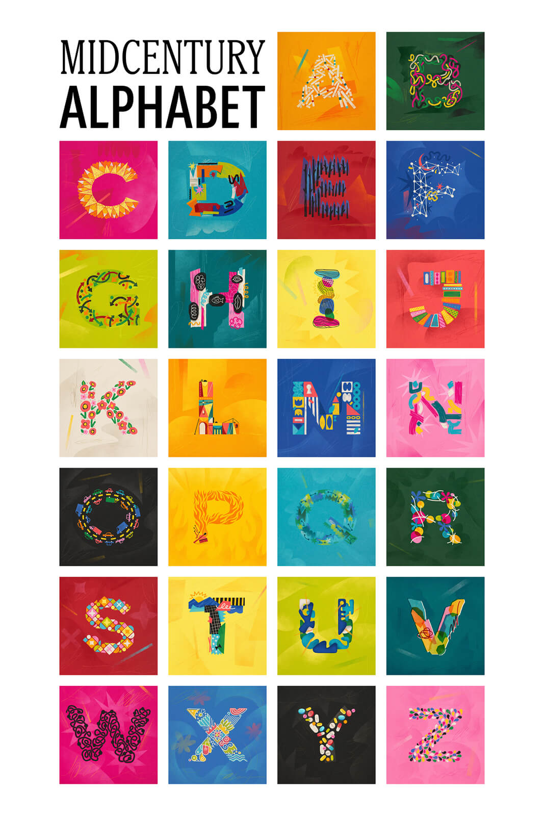 Paul Twa, Midcentury Alphabet